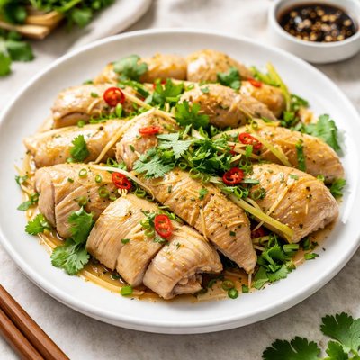Bamboo steamed chicken