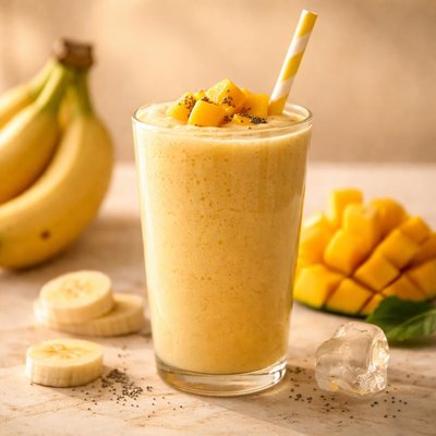 Banaan mango smoothie