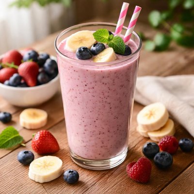 Banan berry smoothie
