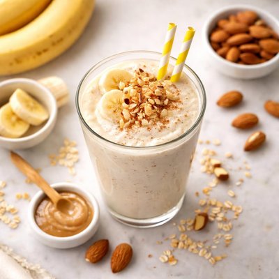 Banana almond milk shake