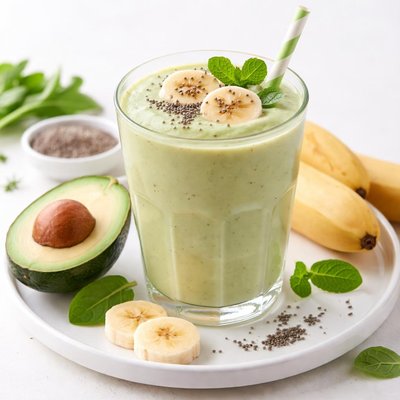 Banana and avocado smoothie