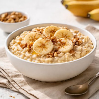 Banana and cream oats