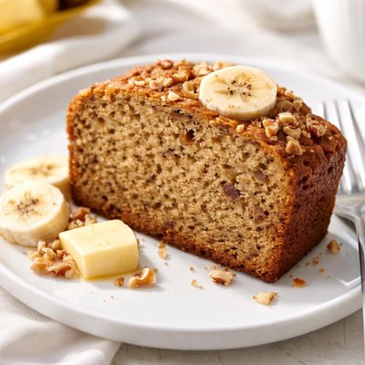 Banana bread slice
