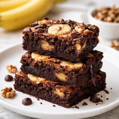 Banana brownie