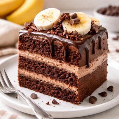 Banana chocolate cake
