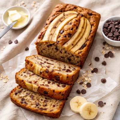 Banana chocolate chip bread