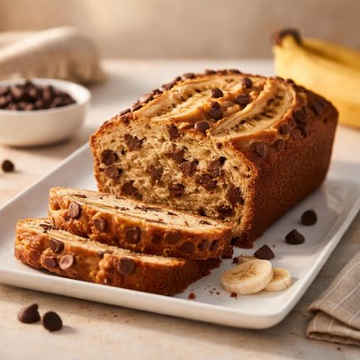 Banana chocolate chip loaf