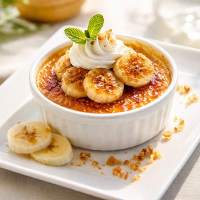 Banana creme brule