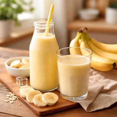 Banana flavoured milk