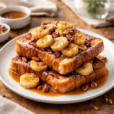 Banana foster french toast