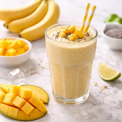 Banana mango smoothie
