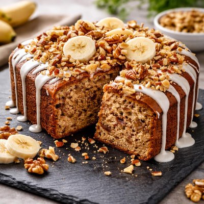 Banana nut cake