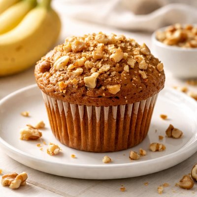 Banana nut muffin