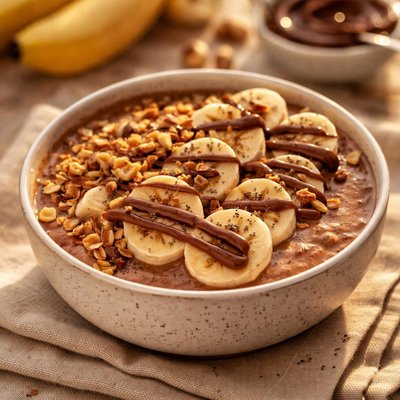 Banana nutella bowl