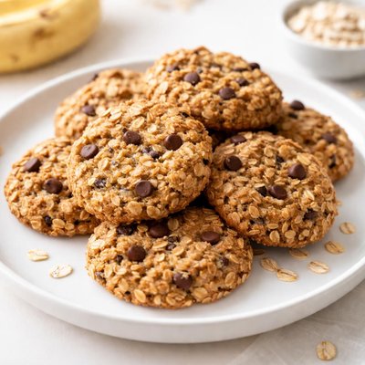 Banana oat cookies
