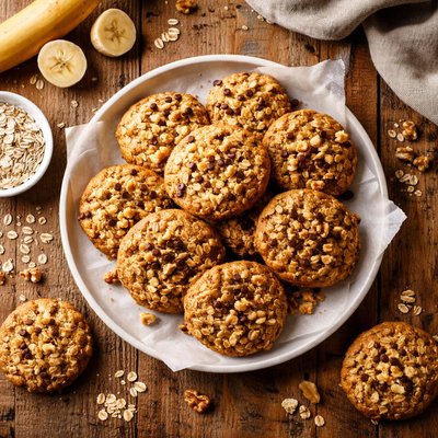 Banana oatmeal cookie