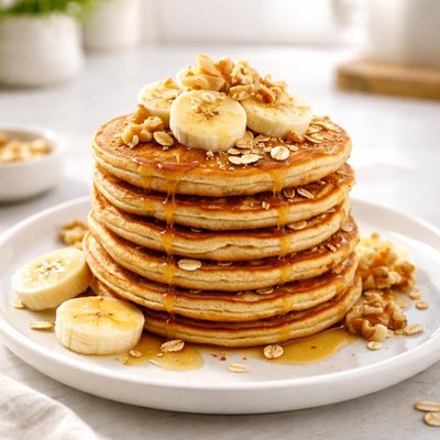 Banana oats pancakes