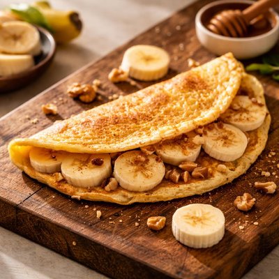 Banana omelette
