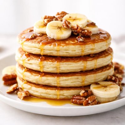 Banana pecan pancake