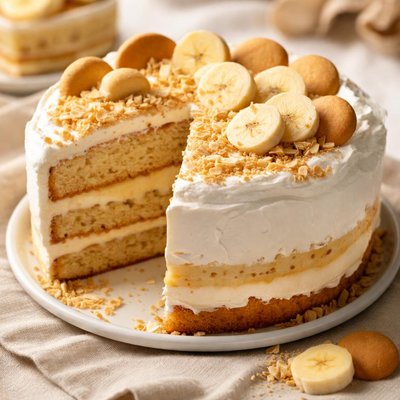 Banana pudding cake