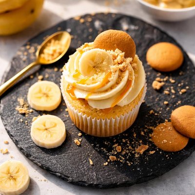 Banana pudding cupcake