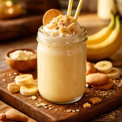 Banana pudding protein shake