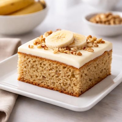 Banana snack cake