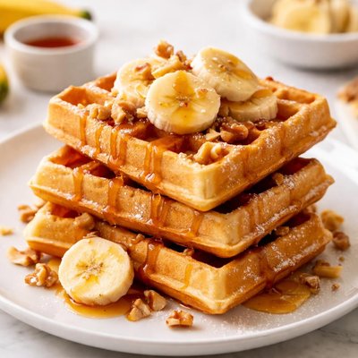Banana waffle