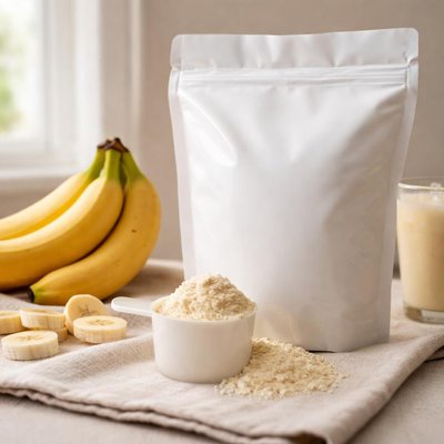 Banana whey protein powder