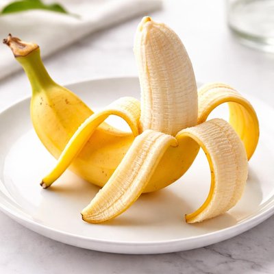Banana with peel