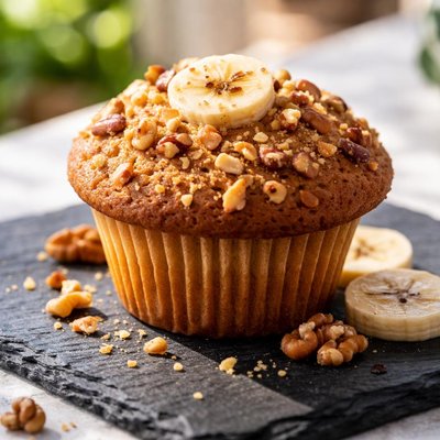 Bananna nut muffin
