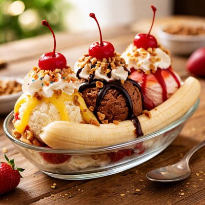 Bannana split sundae