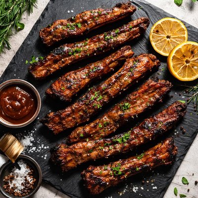 Barbecue beef intercostal ribs
