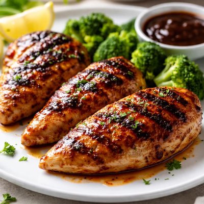 Barbecue chicken breast