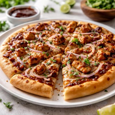 Barbecue chicken pizza