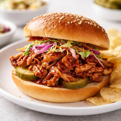 Barbecue chicken sandwich
