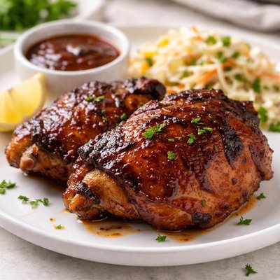 Barbecue chicken thigh