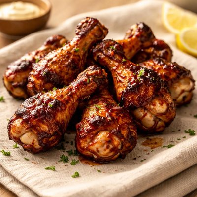 Barbecue drumette wings
