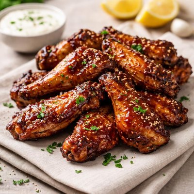 Barbecue flat wings