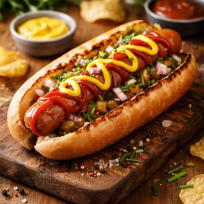 Barbecue hotdog