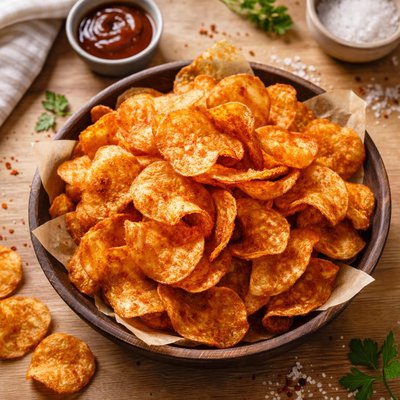 Barbecue kettle potato chips