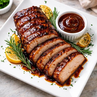 Barbecue pork loin