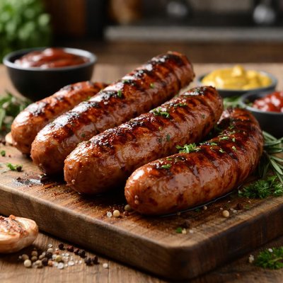Barbecue sausages