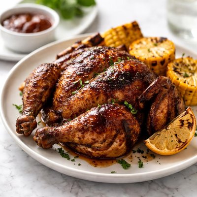 Barbecue spring chicken
