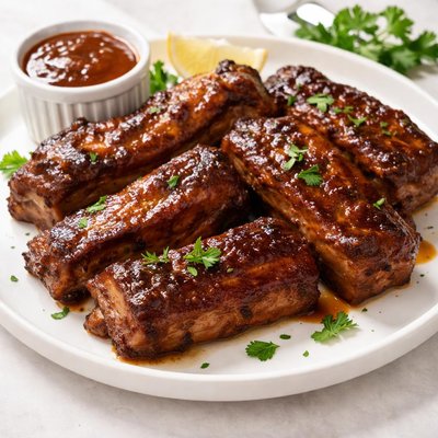 Barbecued country style ribs