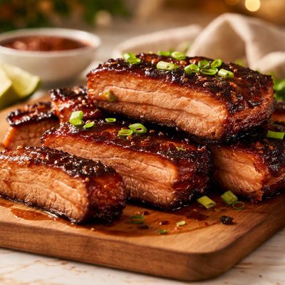 Barbecued pork belly