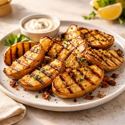 Barbecued potato