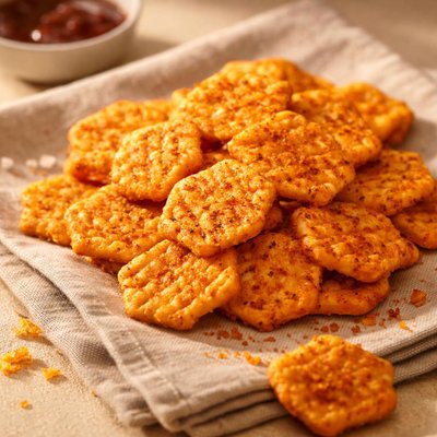 Barbeque shapes crackers