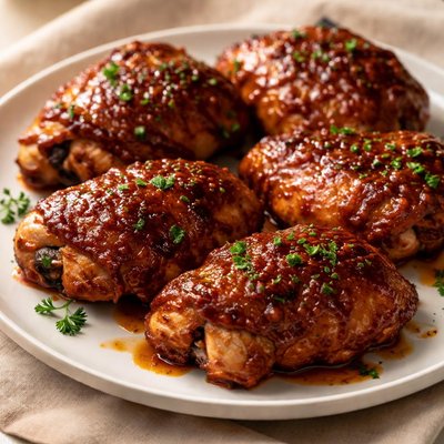 Barbque chicken baked