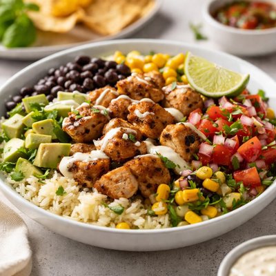 Barburrito mild chicken bowl